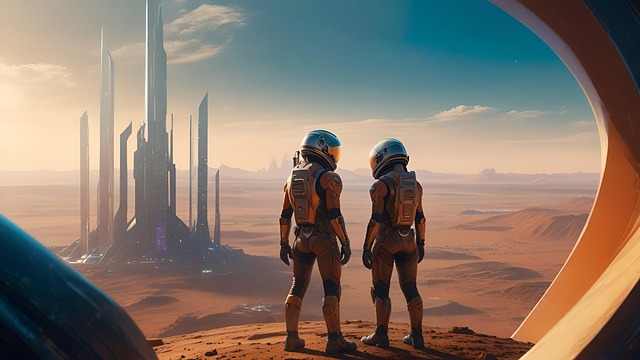 Ai Generado, Pareja, Astronautas