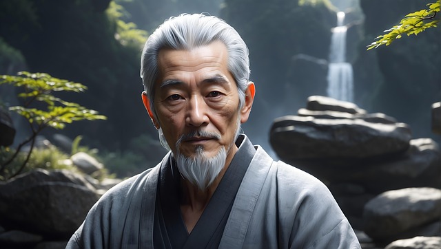 Free ai generated master zen illustration