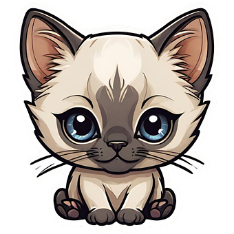 Free Ai Generated Siamese illustration and picture