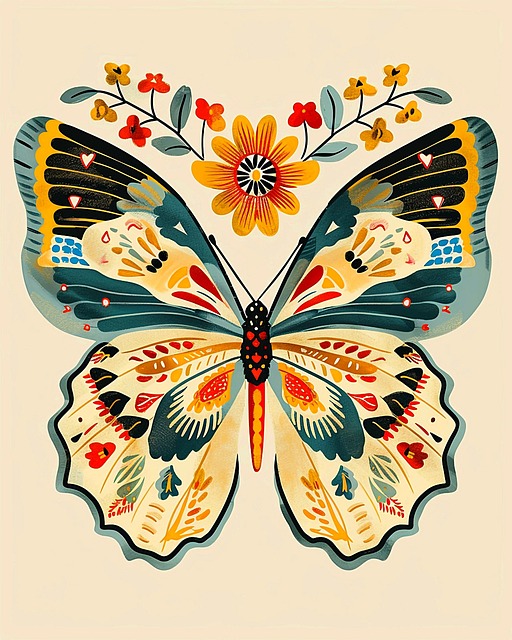 Free ai generated butterfly wings illustration