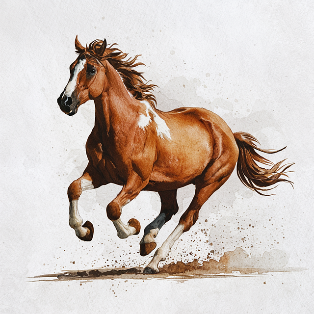 Free ai generated horse mammal illustration