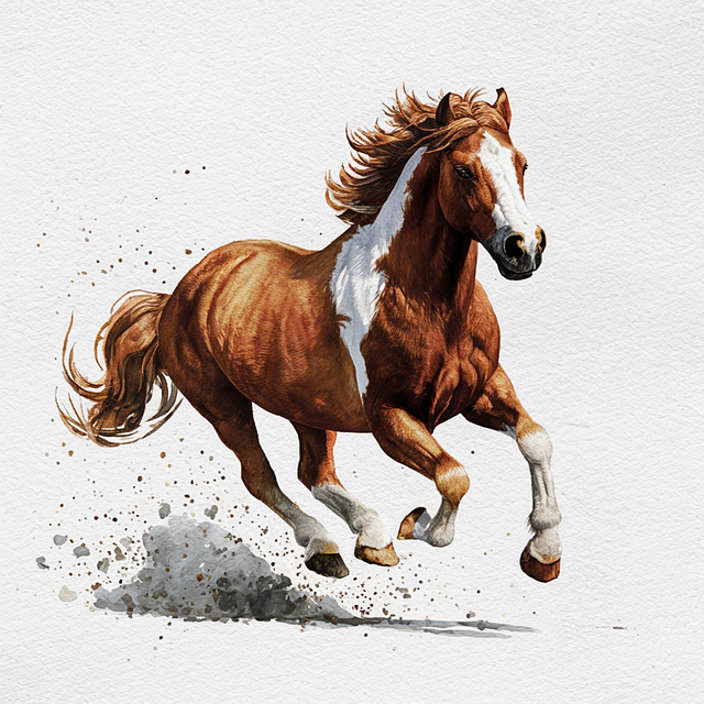 Free ai generated horse mammal illustration