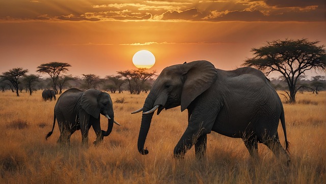 Download free HD stock image of Elephant Nature Free elephant nature animal illustration