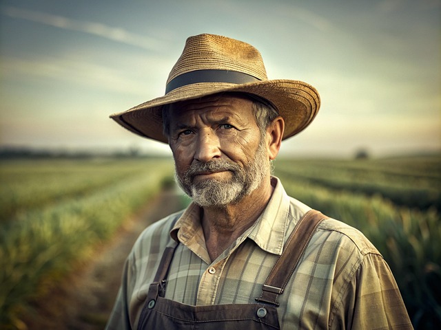 Free ai generated man farmer illustration