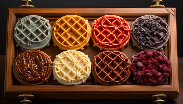 Free Ai Generated Waffles illustration and picture