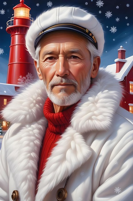 Free ai generated pilot lighthouse illustration