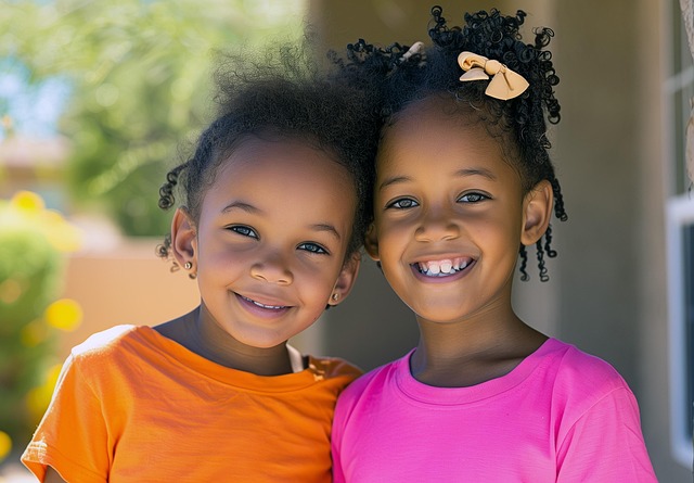 Download free HD stock image of Ai Generated Twins Free ai generated twins girls illustration