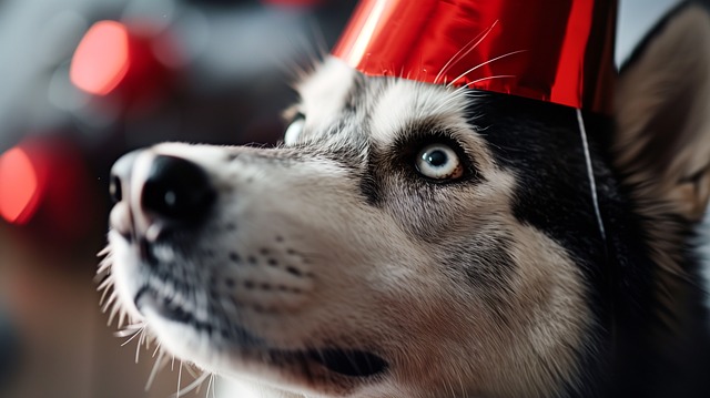 Free ai generated dog siberian husky illustration