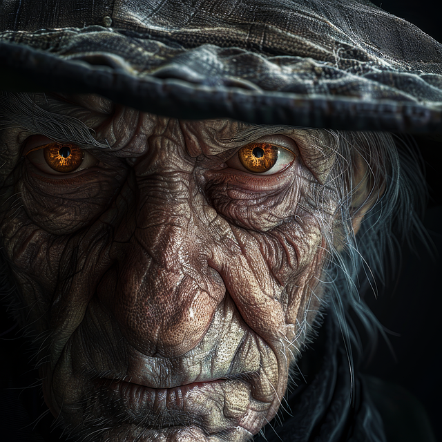 Free ai generated wizard wrinkles illustration