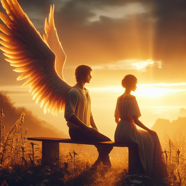 Free ai generated angel guardian illustration