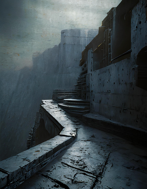 Free ai generated fortress warfare illustration