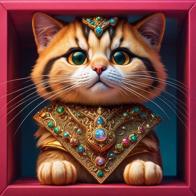 Free ai generated cat nature illustration