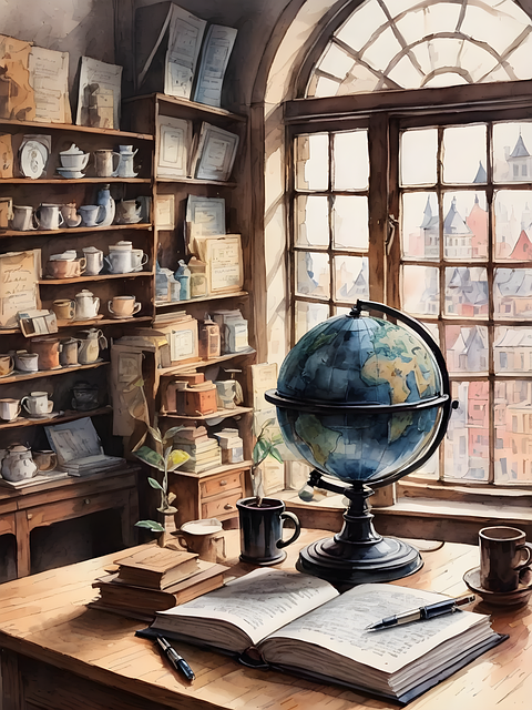 Free ai generated globe office illustration