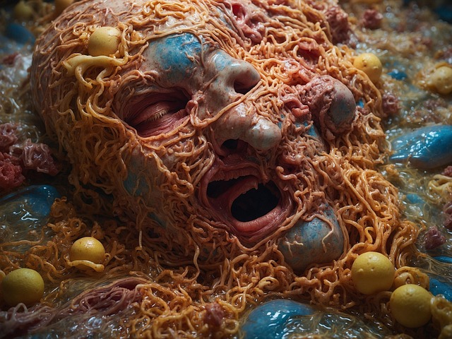 Free ai generated strange horror illustration
