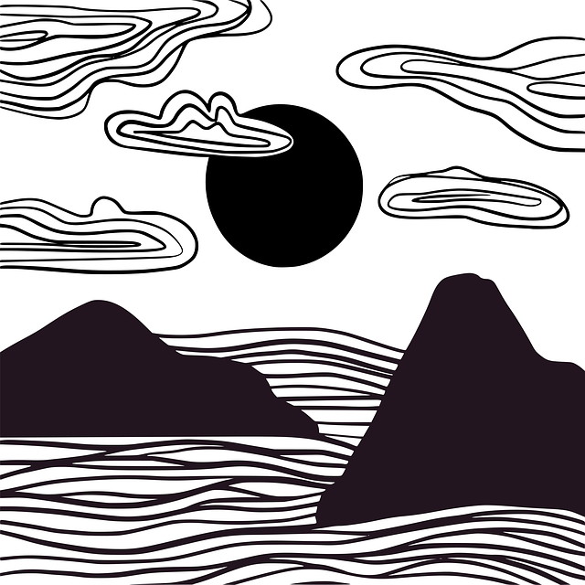 Free mountain landscape beautiful wallpaper illustration