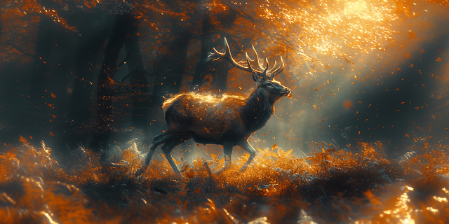 Free deer mythology animal illustration