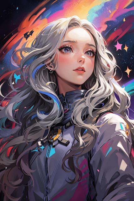 Free woman face hairstyle illustration