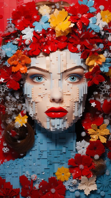 Free ai generated woman face illustration