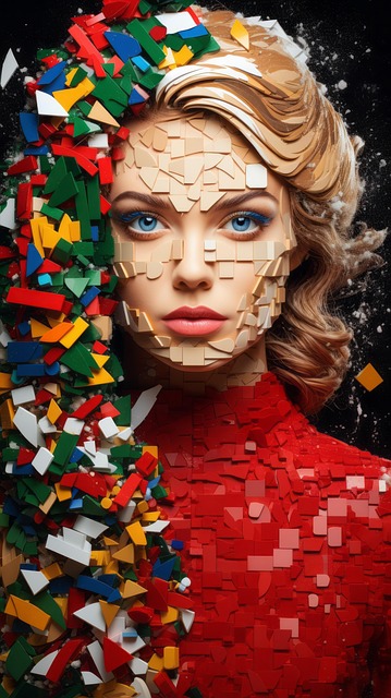 Free ai generated woman face illustration