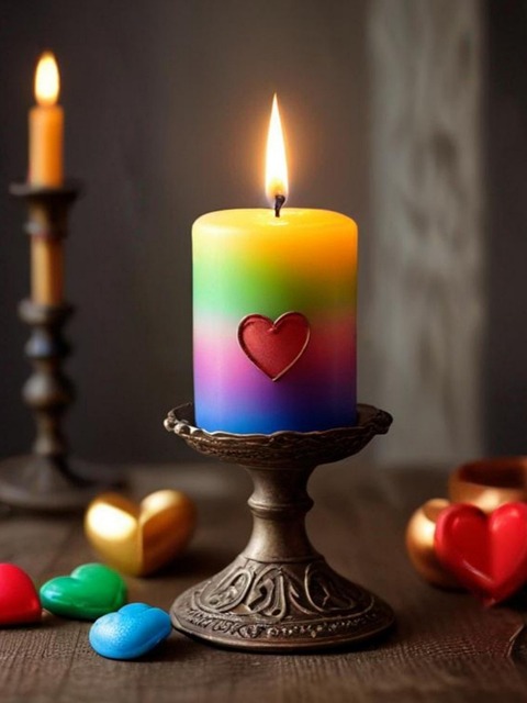 Download free HD stock image of Ai Generated Candle Free ai generated candle light illustration