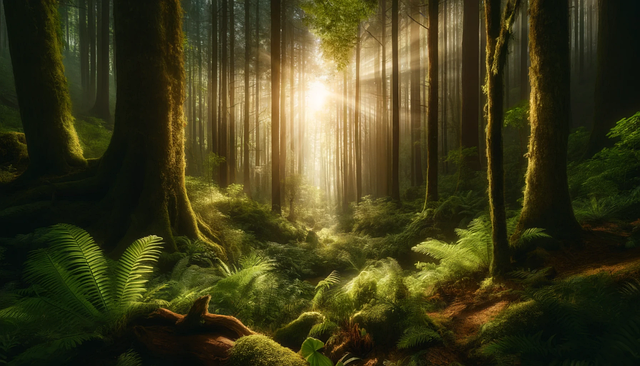 Free ai generated forest woods illustration