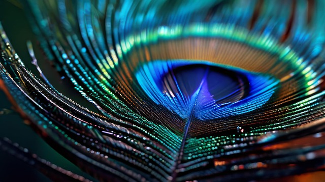 Free ai generated peacock feather illustration