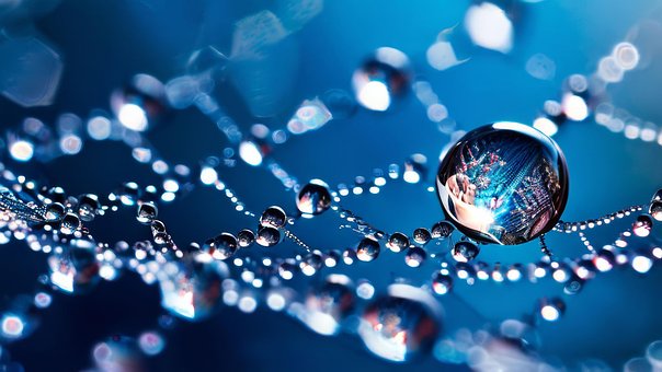 Free Ai Generated Water Droplets illustration and picture
