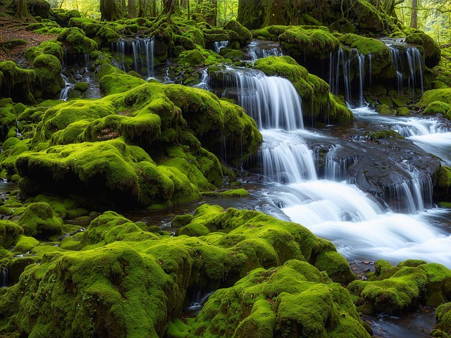 Free ai generated cascades waterfalls illustration