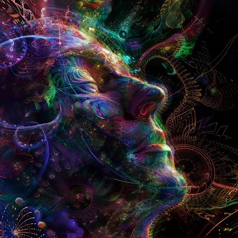 Astral, Mand, Univers, Neon, Flyer