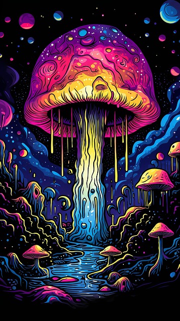 Free magic flyer background illustration