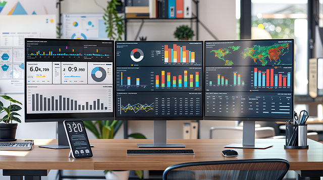 Free ai generated office dashboard illustration