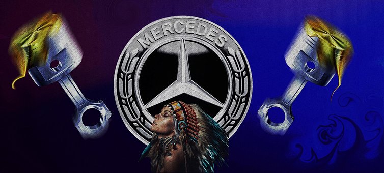 Baggrund, Mercedes, Bil, Køretøj, Motor