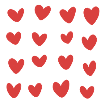 Hjerter, Valentins, Elsker, Romantik