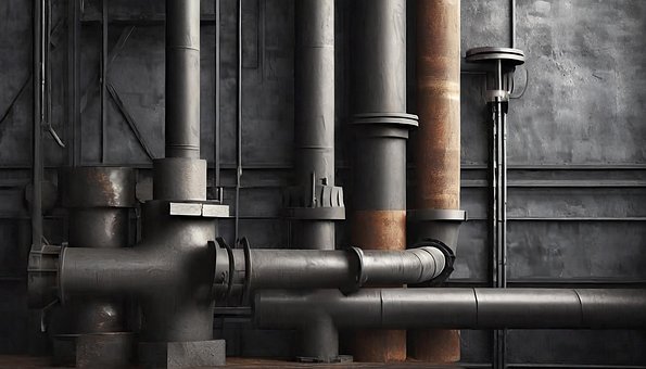 Free Factory Tubes illustration and picture
