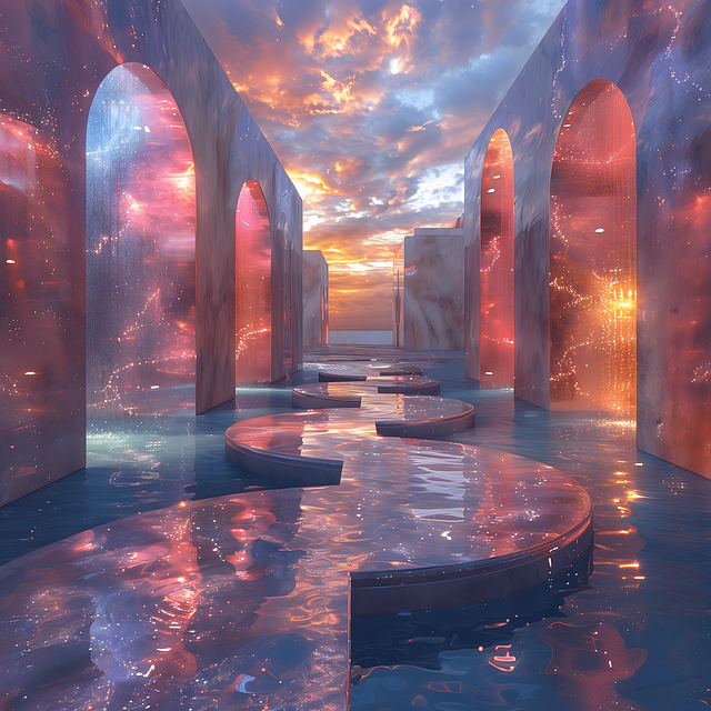 Free ai generated scenic mirrors illustration