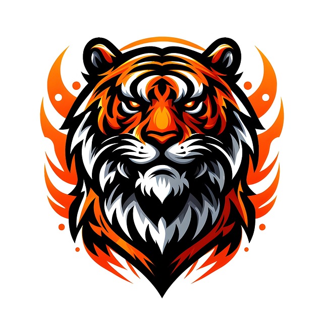 Free ai generated tiger logo illustration