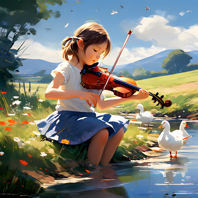 Download free HD stock image of Ai Generated Little Girl Free ai generated little girl brook illustration