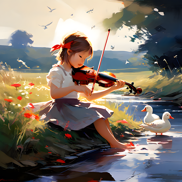 Download free HD stock image of Ai Generated Little Girl Free ai generated little girl brook illustration
