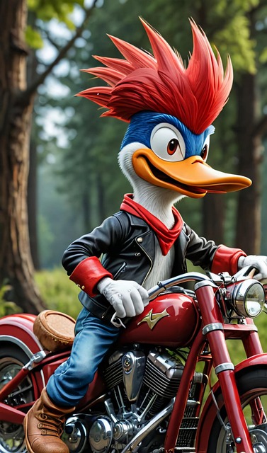 Download Ai Generated, Bird, Motorcycle. Royalty-Free Stock ...