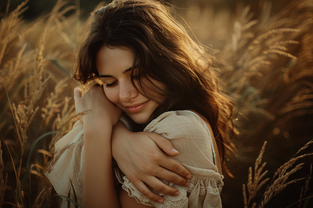 Free woman dreamy dreaming illustration