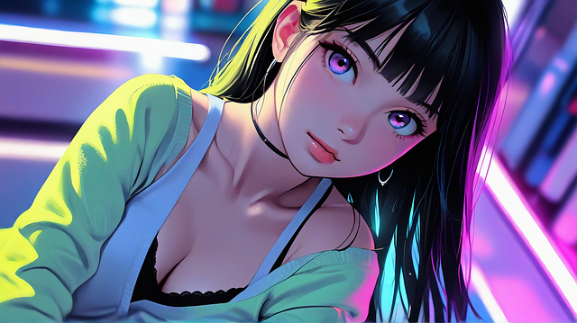 Free ai generated woman face illustration