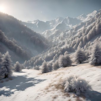 Free Ai Generated Snow illustration and picture