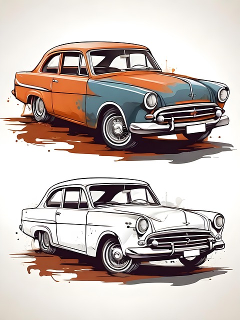 Free vintage car antique illustration