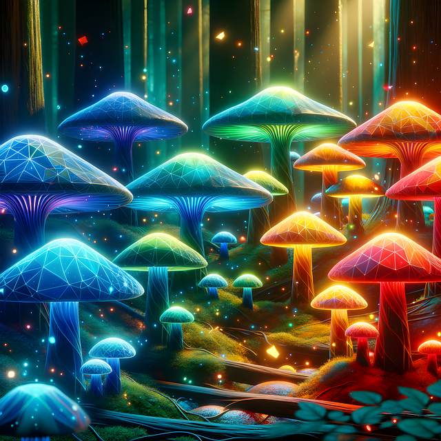 Free sponges mushrooms autumn illustration