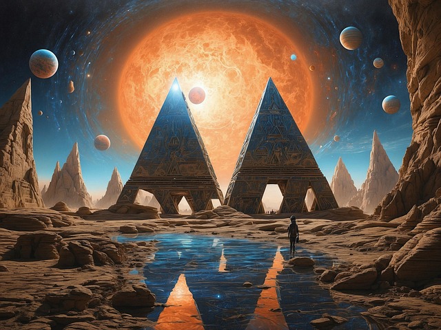 Free ai generated alien planet illustration