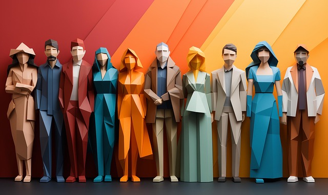 Free diversity origami paper crafts illustration