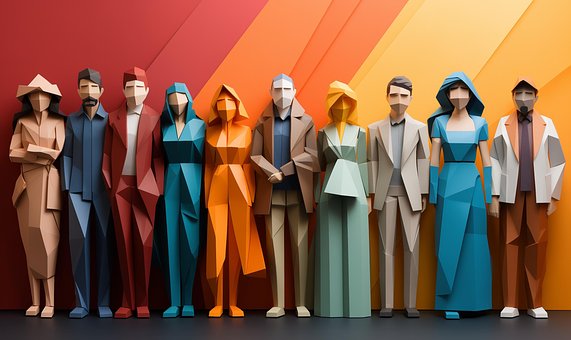 Free Diversity Origami illustration and picture