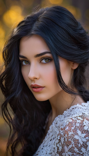 Mädchen, Frau, Gesicht, Natur, Porträt