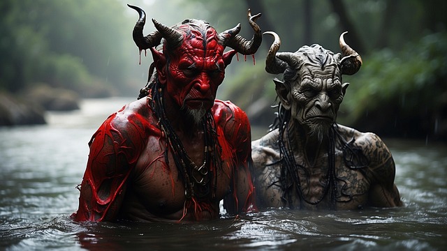 Download free HD stock image of Ai Generated Demon Free ai generated demon beast illustration
