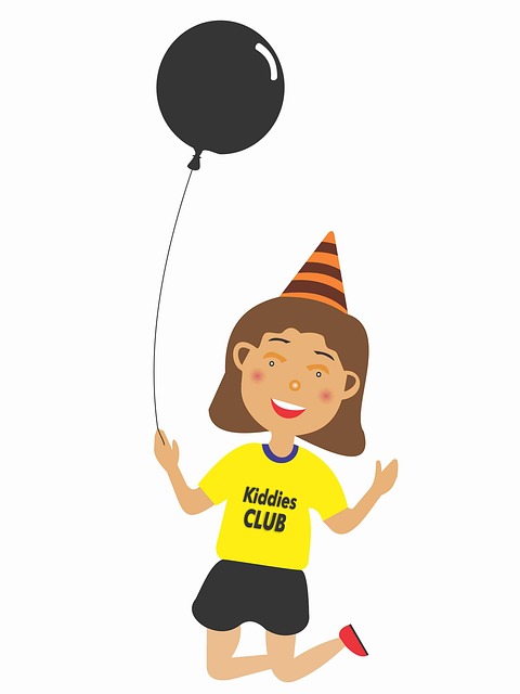 Club, Niña, Contento, Niños, Momento